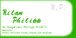 milan philipp business card